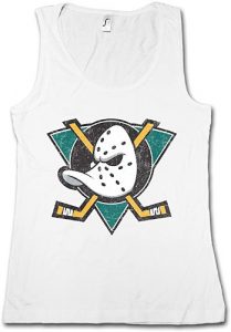 camiseta anaheim ducks mujer sin mangas