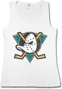 camiseta anaheim ducks mujer sin mangas