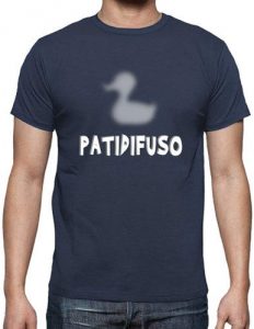camiseta de pato difuso