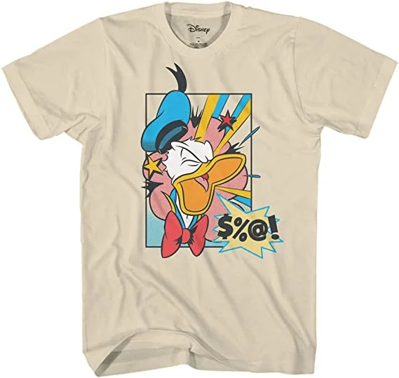 camiseta pato donald enfadado