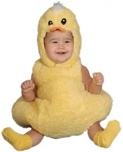 disfraz de pato amarillo bebe