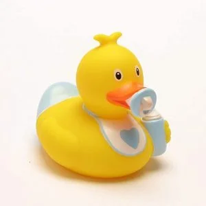 pato de goma bebé