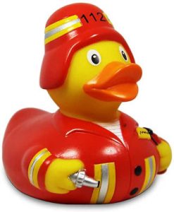 pato de goma bombero