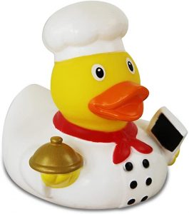 pato de goma cocinero