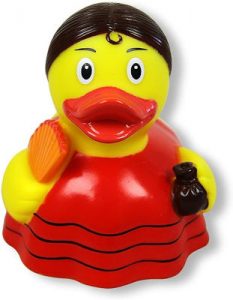 pato de goma flamenca