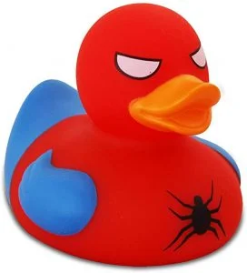 pato de goma Spiderman